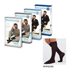 Gloria Med Man'Support 15 Gambaletto In Cotone Taglia 3 Colore Antracite 1 Paio Gloria Med Man'Support 15 Gambaletto In Cotone Taglia 3 Colore Antracite 1 Paio