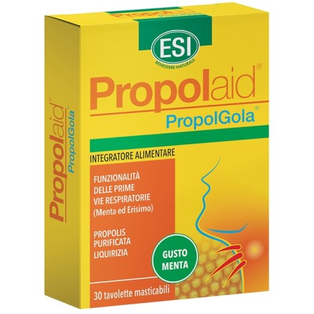 Esi Propolaid Integratore Benessere Gola 30 Tavolette Gusto Menta