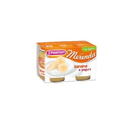 Plasmon Dessert Omogeneizzato Yogurt Banana 2 Vasetti da 120 g