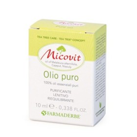 Farmaderbe Micovit Olio Malaleuca Lenitivo Purificante Pelle 10 ml Farmaderbe Micovit Olio Malaleuca Lenitivo Purificante Pelle 10 ml