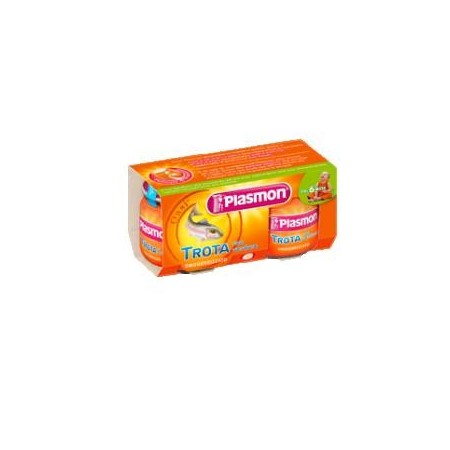 Plasmon Omogenizzato Trota e Verdura 2 Vasetti da 80 g