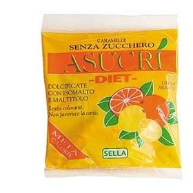 Asucri Caramella Arancia E Limone Senza Zucchero 40 g Asucri Caramella Arancia E Limone Senza Zucchero 40 g