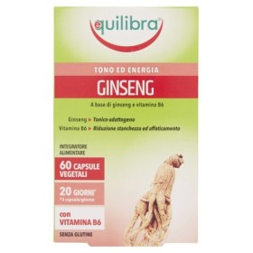 Equilibra Ginseng Integratore Energia Fisica e Mentale 60 Capsule Vegetali Equilibra Ginseng Integratore Energia Fisica e Mentale 60 Capsule Vegetali
