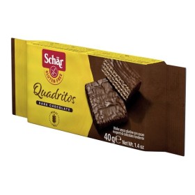 Schar Quadritos Wafer Senza Glutine con Cacao e Cioccolato Fondente 40 g Schar Quadritos Wafer Senza Glutine con Cacao e Cioccolato Fondente 40 g