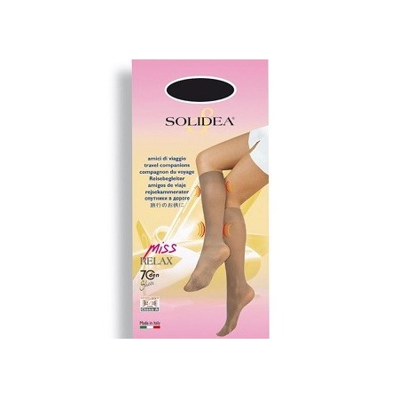 Solidea Miss Relax Sheer 70 DEN Gambaletto Compressivo Colore Cammello Taglia 3