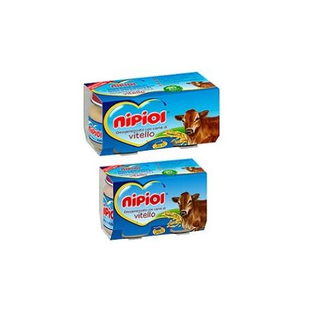 Nipiol Omogeneizzato Vitello 2 vasetti da 80 g