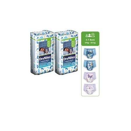 Huggies Drynites Mutandine Assorbenti Bambino 4-7 Anni 10 Pezzi
