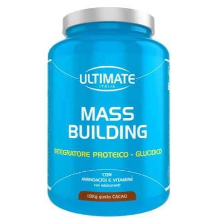 Ultimate Mass Building Integratore Proteine Aumento Massa Muscolare Gusto Cacao 1,8 kg