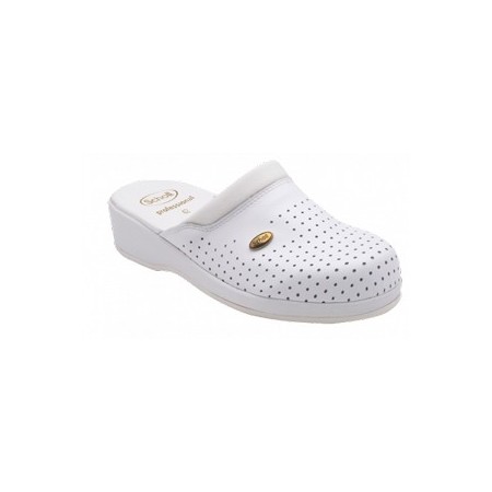 Dr. Scholl Clog Back Guard Pelle Bianco n°41