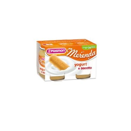 Plasmon Dessert Omogeneizzato Yogurt Biscotto 2 Vasetti da 120 g