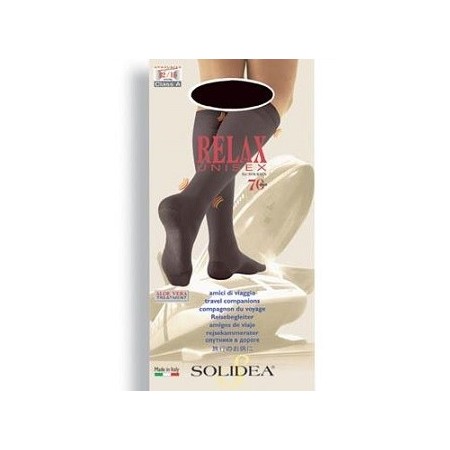 Solidea Relax Unisex 70 DEN Gambaletto Compressivo Colore Nero Taglia 5 XXL
