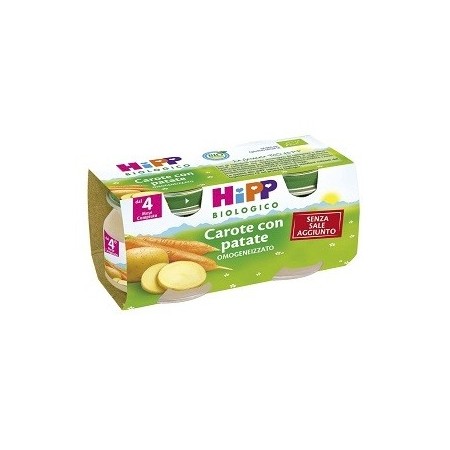 Hipp Biologico Omogeneizzato Carota e Patate 2 x 80 g