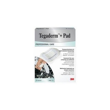 Tegaderm   Pad Cerotto con Tampone 9x10 cm 5 Pezzi