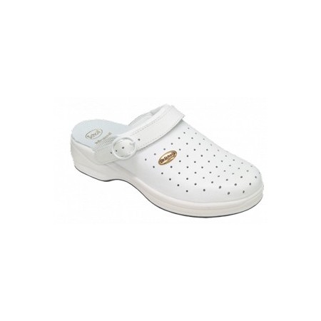 Dr. Scholl New Clog Bonus Fori Pelle Bianco n°45
