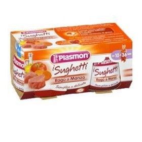 Plasmon I SughettI Al Ragù di manzo 2 Vasetti da 80 g Plasmon I SughettI Al Ragù di manzo 2 Vasetti da 80 g