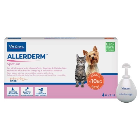 Virbac Allerderm Spot-On Trattamento Cutaneo 6 Pipette 4 Ml