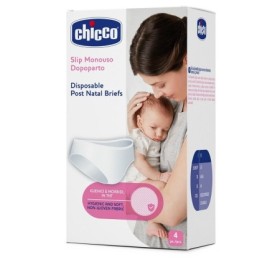 Chicco Slip Monouso Dopo Parto Taglia 3 in TNT 4 Pezzi Chicco Slip Monouso Dopo Parto Taglia 3 in TNT 4 Pezzi