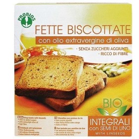 Probios Fette Biscottate Integrali Con Semi Di Lino Biologico 270 g Probios Fette Biscottate Integrali Con Semi Di Lino Biologico 270 g