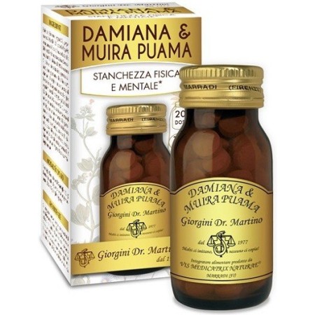 Dr. Giorgini Damiana & Muira Puama Integratore Tonico 100 Pastiglie
