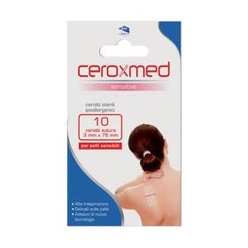 Ceroxmed Sensitive Cerotto Sutura 3x75 mm 10 Pezzi Ceroxmed Sensitive Cerotto Sutura 3x75 mm 10 Pezzi