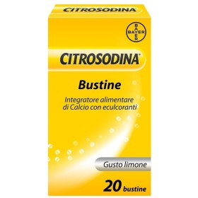 Citrosodina Effervescente, Digestivo Con Calcio, Gusto Limone 20 Bustine Citrosodina Effervescente, Digestivo Con Calcio, Gusto Limone 20 Bustine