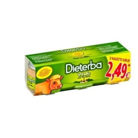 Dieterba Omogenizzato Vitello 3 Vasetti da 80 g Dieterba Omogenizzato Vitello 3 Vasetti da 80 g