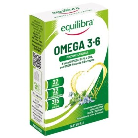 Equilibra Omega 3-6 Integratore Benessere Cardiovascolare 32 Perle Equilibra Omega 3-6 Integratore Benessere Cardiovascolare 32 Perle