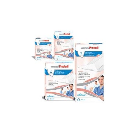 Medipresteril Post-Operatorie Medicazioni Delicate Sterili TNT 7,5x5 cm 5 Pezzi