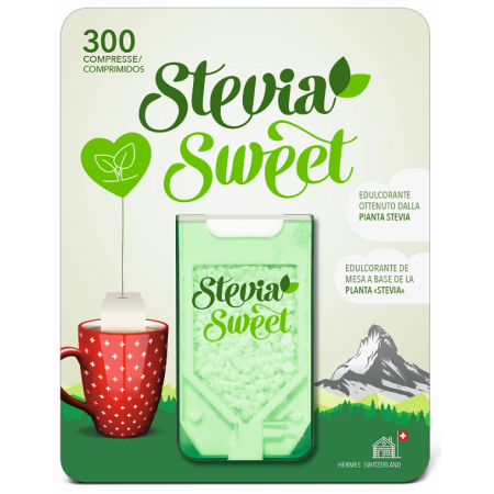 Hermesetas Stevia Sweet Dolcificante Acalorico 300 Compresse