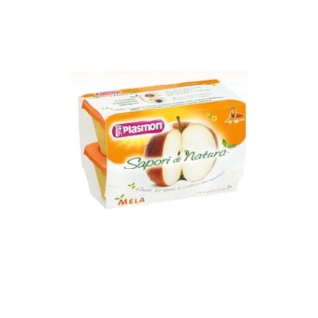 Plasmon Omogeneizzati Di Frutta Sapori Di Natura Alla Mela 4x100 g  4m