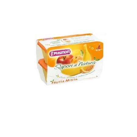 Plasmon Omogeneizzati Di Frutta Sapori Di Natura Frutta Mista 4x100 g  6m