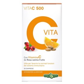 Erba Vita Vita C 500 Integratore Sistema Immunitario 30 Compresse Erba Vita Vita C 500 Integratore Sistema Immunitario 30 Compresse