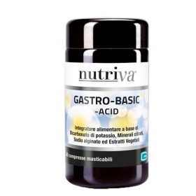 Nutriva Gastro-Basic Integratore Acidità Gastrica 60 Compresse Nutriva Gastro-Basic Integratore Acidità Gastrica 60 Compresse