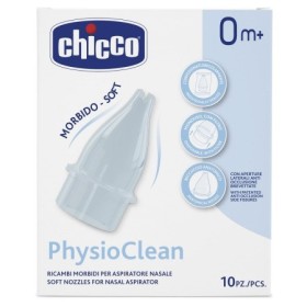 Chicco Physioclean Ricambi Aspiratore Nasale 10 Pezzi Chicco Physioclean Ricambi Aspiratore Nasale 10 Pezzi