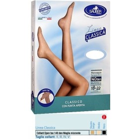 Sauber Linea Classica Collant Open Toe in Maglia Microrete 140 Den Colore Medio Taglia 4 Sauber Linea Classica Collant Open Toe in Maglia Microrete 140 Den Colore Medio Taglia 4