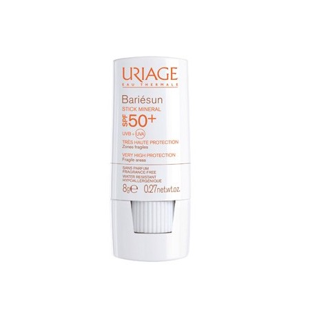 Uriage Bariésun Stick Solare Minerale SPF 50  Protezione Viso Corpo e Zone Sensibili 8 g