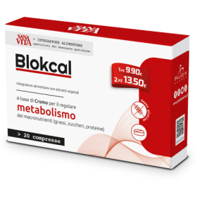 Sanavita Blokcal Integratore Metabolismo Dei Grassi 20 Compresse Sanavita Blokcal Integratore Metabolismo Dei Grassi 20 Compresse