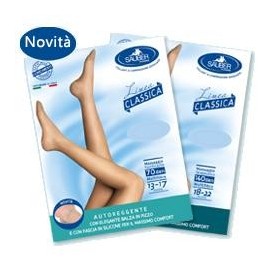 Sauber Linea Classica Autoreggenti in Maglia Microrete 70 Den Neutro Beige Taglia 5 Sauber Linea Classica Autoreggenti in Maglia Microrete 70 Den Neutro Beige Taglia 5