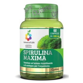 Optima Colours Of Life Spirulina Maxima Integratore Ricostituente 60 Compresse Optima Colours Of Life Spirulina Maxima Integratore Ricostituente 60 Compresse