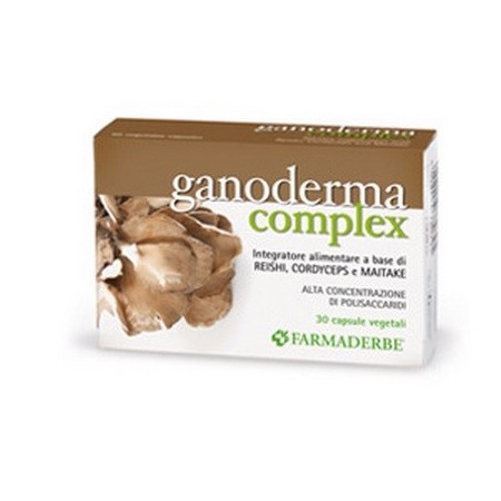 Farmaderbe Ganoderma Complex Integratore Organismo 30 Capsule