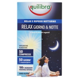 Equilibra Relax Giorno E Notte Integratore Per Il Sonno 50 Compresse Equilibra Relax Giorno E Notte Integratore Per Il Sonno 50 Compresse