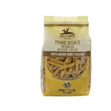 PENNE RIGATE INTEGRALI BIO500G