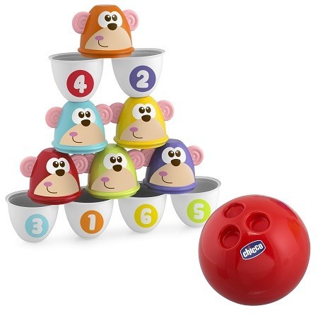 Chicco Gioco Monkey Strike Bowling  18m