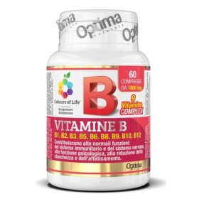Optima Colours of Life Vitamina B Complex Integratore Multivitaminico 60 Compresse Optima Colours of Life Vitamina B Complex Integratore Multivitaminico 60 Compresse