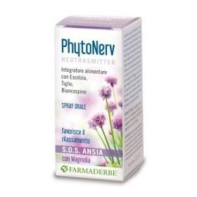 Farmaderbe Phytonerv SOS Spray Orale Integratore Ansia 30 ml Farmaderbe Phytonerv SOS Spray Orale Integratore Ansia 30 ml