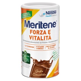 Meritene Forza e Vitalità Polvere Cioccolato Integratore Proteine Vitamine e Minerali 270 g Meritene Forza e Vitalità Polvere Cioccolato Integratore Proteine Vitamine e Minerali 270 g