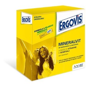 Ergovis Mineralvit Integratore Di Vitamine e Minerali 20 Bustine Orosolubili Ergovis Mineralvit Integratore Di Vitamine e Minerali 20 Bustine Orosolubili