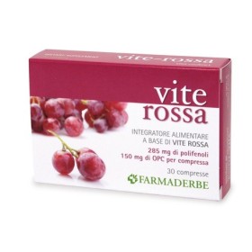 Farmaderbe Vite Rossa Integratore 30 Compresse Farmaderbe Vite Rossa Integratore 30 Compresse