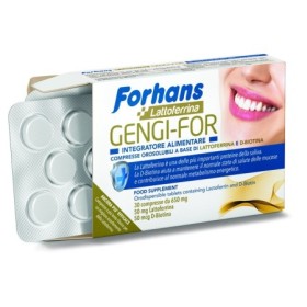 Forhans Gengi-For Integratore di Lattoferrina e D-Biotina 30 Compresse Orosolubili Forhans Gengi-For Integratore di Lattoferrina e D-Biotina 30 Compresse Orosolubili