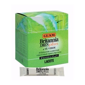 Guam Britannia Dren Plus Tè Verde Integratore Drenante 30 Bustine Guam Britannia Dren Plus Tè Verde Integratore Drenante 30 Bustine